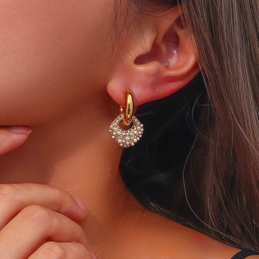 Pearly Two Way Earrings