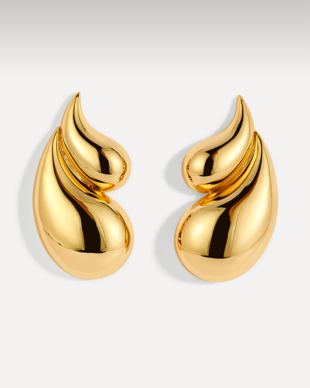 Twin droplet earrings