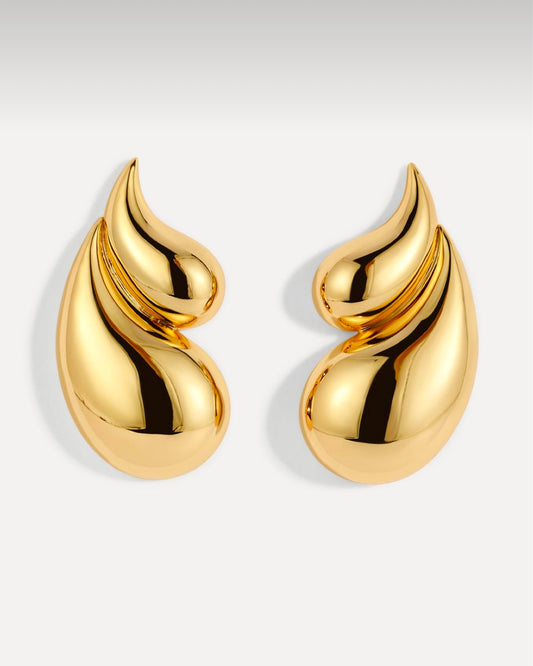 Twin droplet earrings